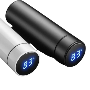 Smart temperature display water bottle